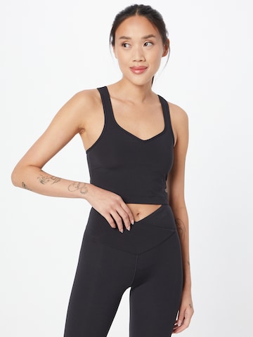 Casall Sports Top 'Heart' in Black: front