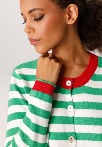 Aniston CASUAL Strickjacke in Grün