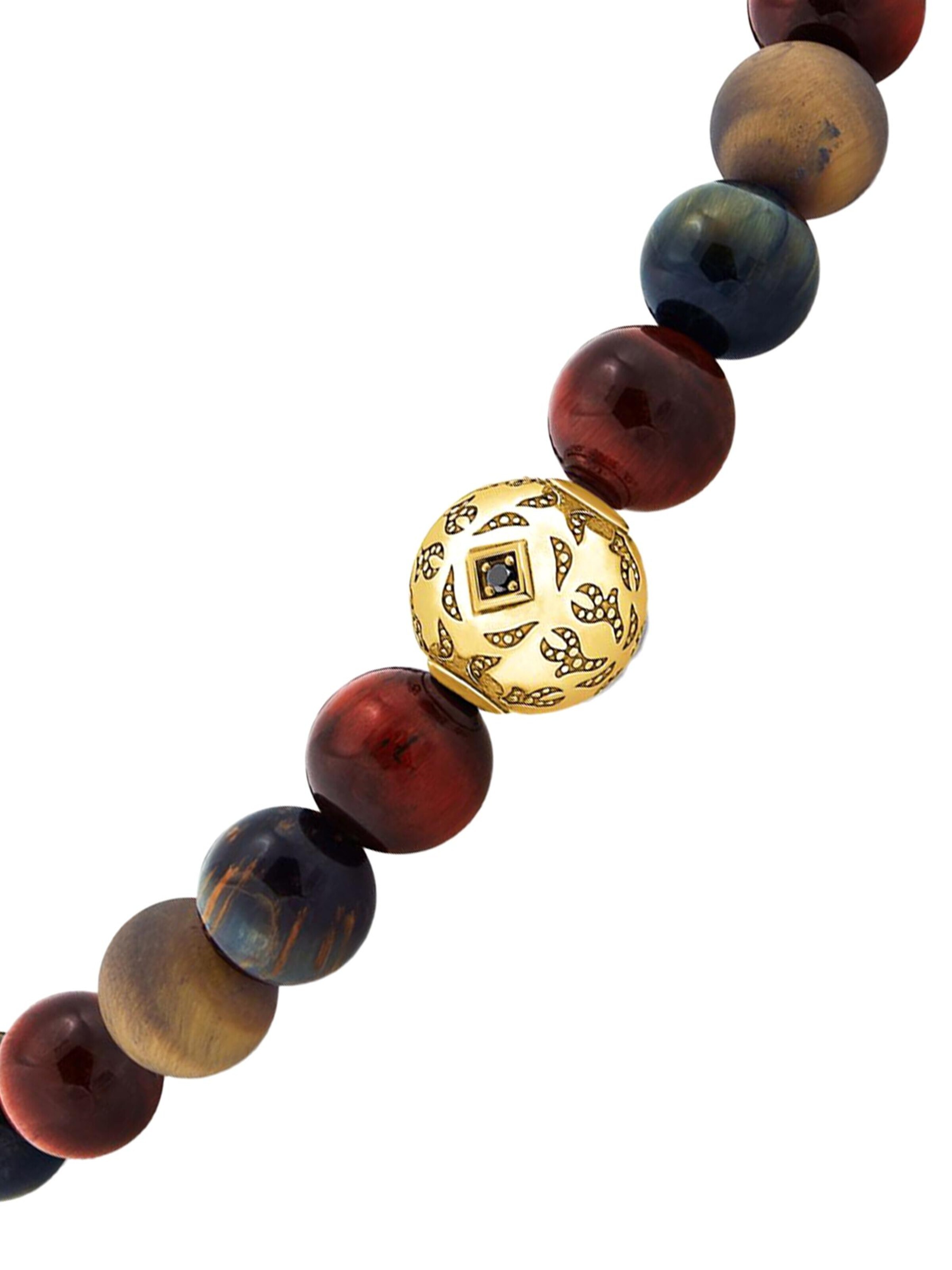 Bracelet 'Armband Tigerauge Gold' Thomas Sabo en or