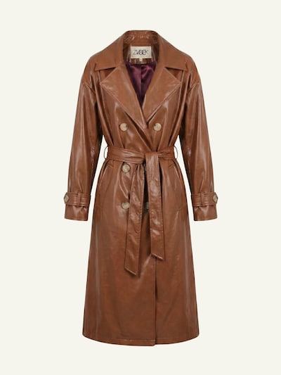 ZUBEK Between-seasons coat in Brown, Item view