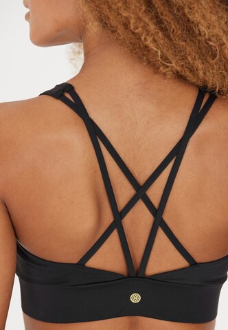 Athlecia Bustier Sport-BH 'Gaby' in Schwarz