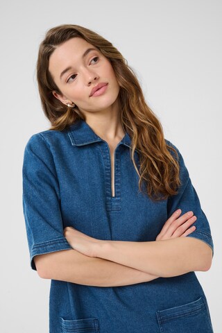 Kaffe Jurk 'KAlauren' in Blauw