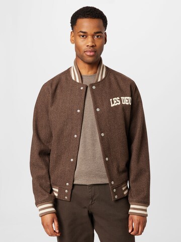 Les Deux Between-Season Jacket in Brown: front