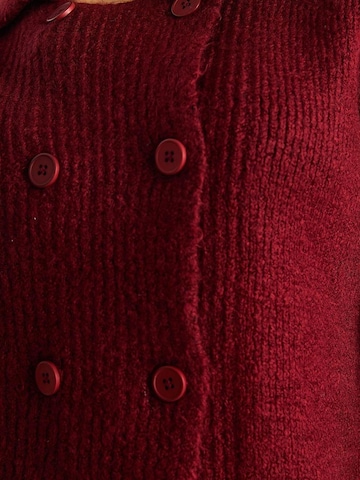 Cardigan Bianco Lucci en rouge