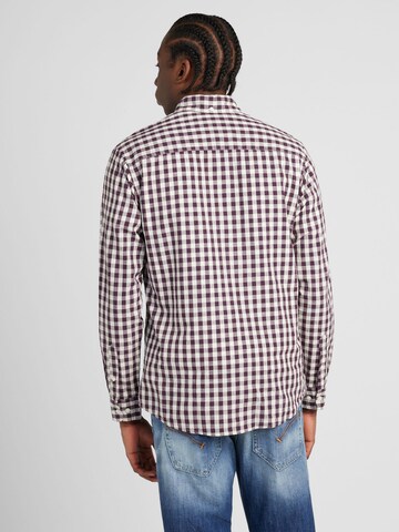 JACK & JONES Comfort fit Button Up Shirt 'BLUBROOK' in Purple