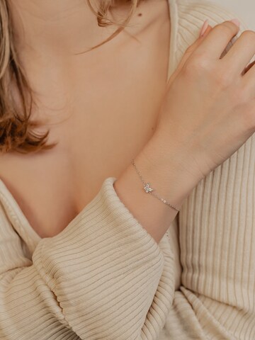 Hey Happiness Bracelet 'Gem Wings' in Silver