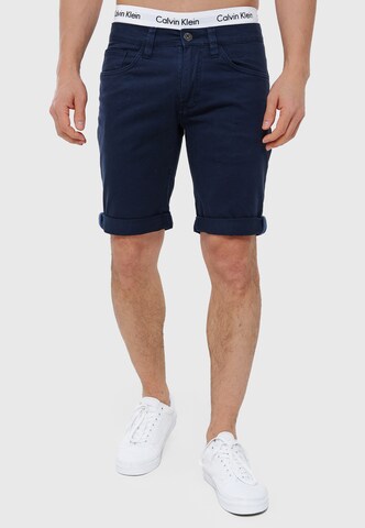 INDICODE JEANS Regular Trousers 'Villeurbanne' in Blue: front
