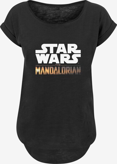 F4NT4STIC T Shirt 'Star Wars The Mandalorian Logo' in gelb / schwarz / weiß, Produktansicht