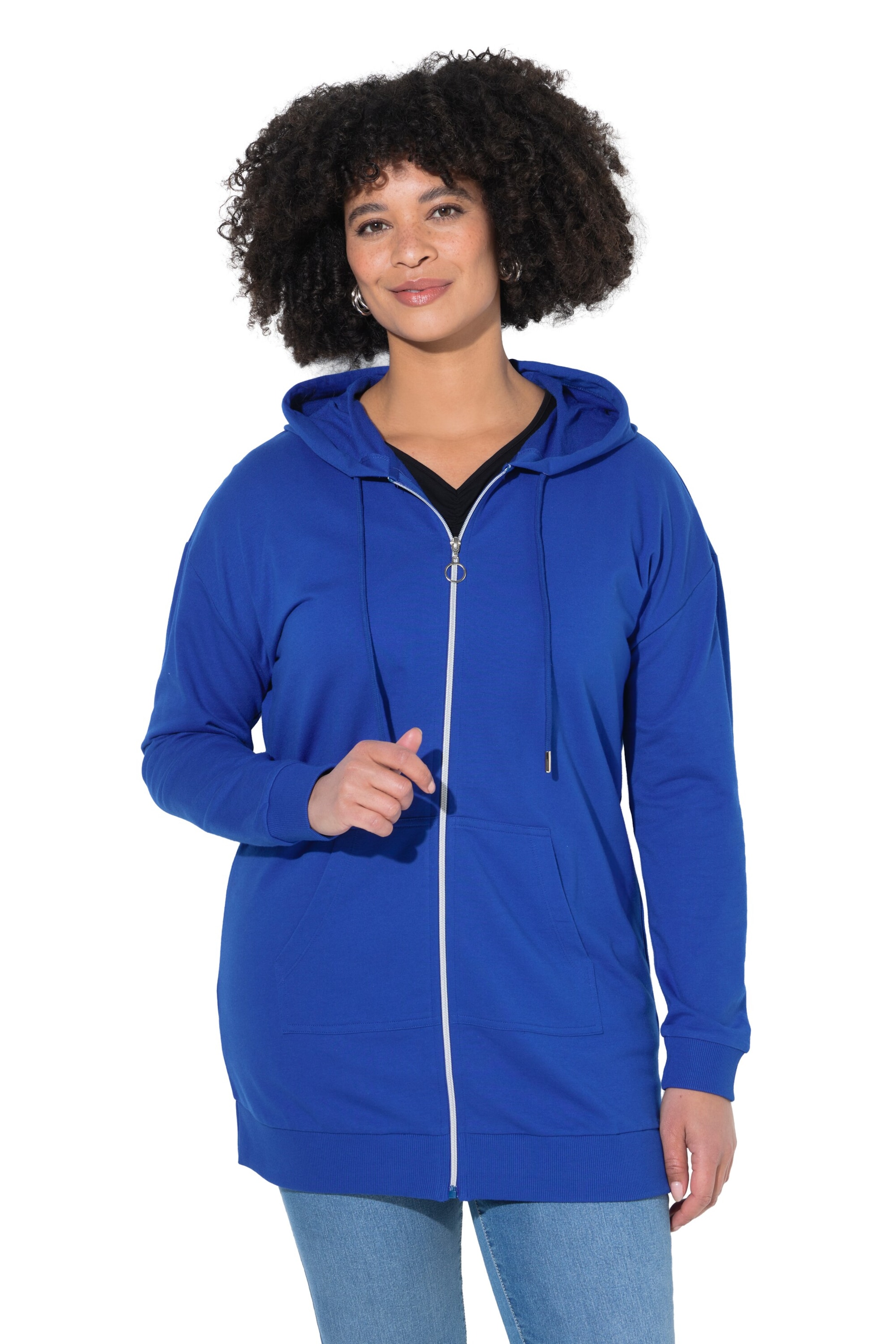 Angel of Style Sweatvest in Blauw: voorkant