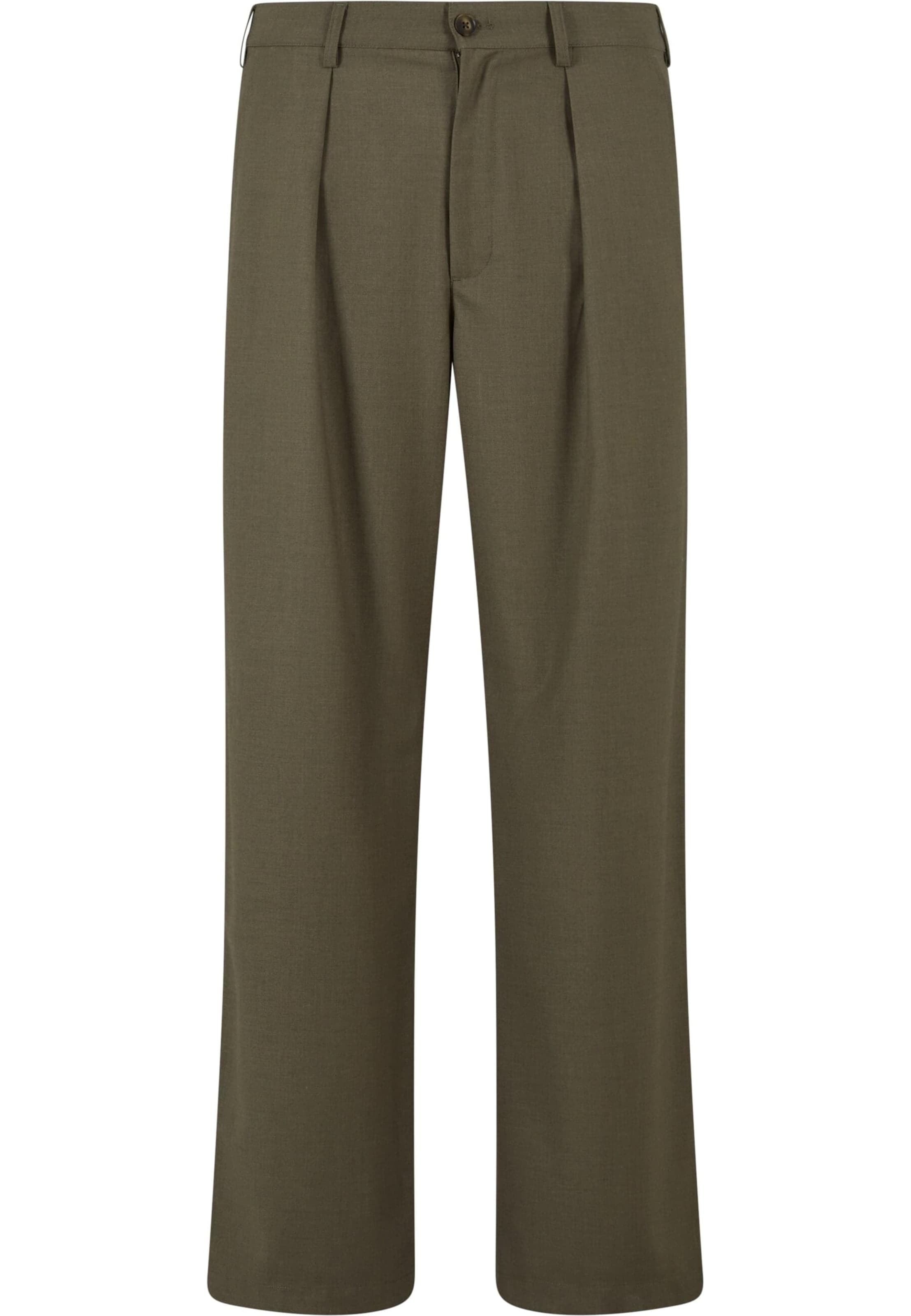 Loosefit Pantaloni con pieghe di Prohibited in verde: frontale