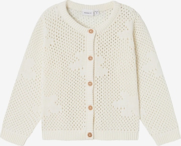NAME IT Knit Cardigan in White: front