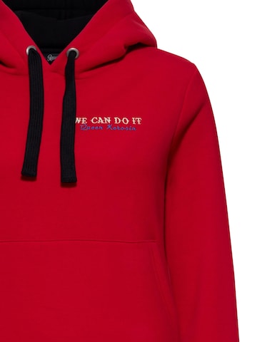 Queen Kerosin Pullover 'We Can Do it' in Rot