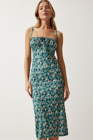 Happiness İstanbul Καλοκαιρινό φόρεμα σε πράσινο: μπροστά