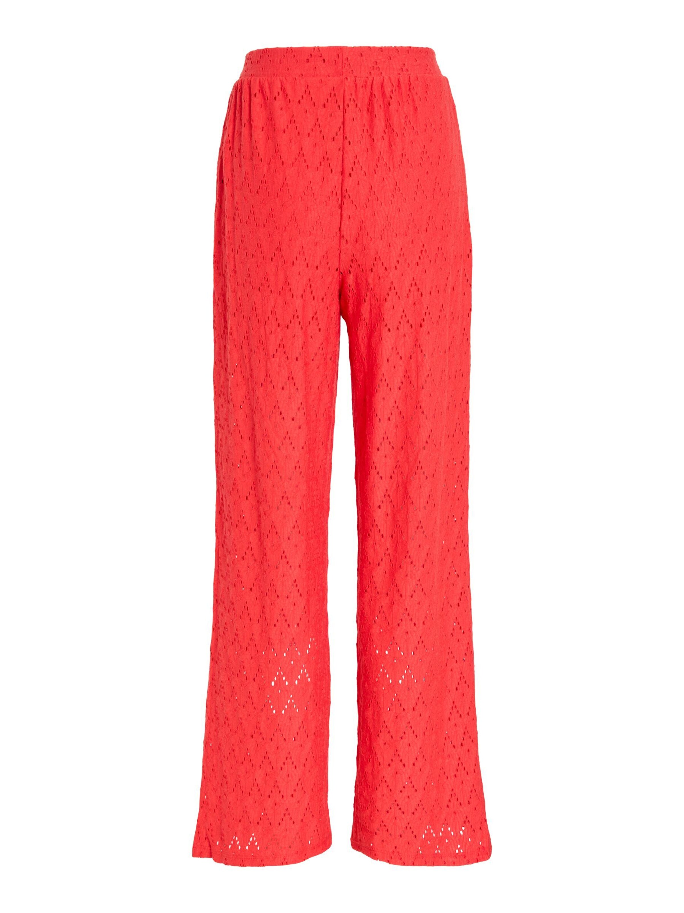 Wide Leg Pantalon 'VIAmalina' VILA en rouge