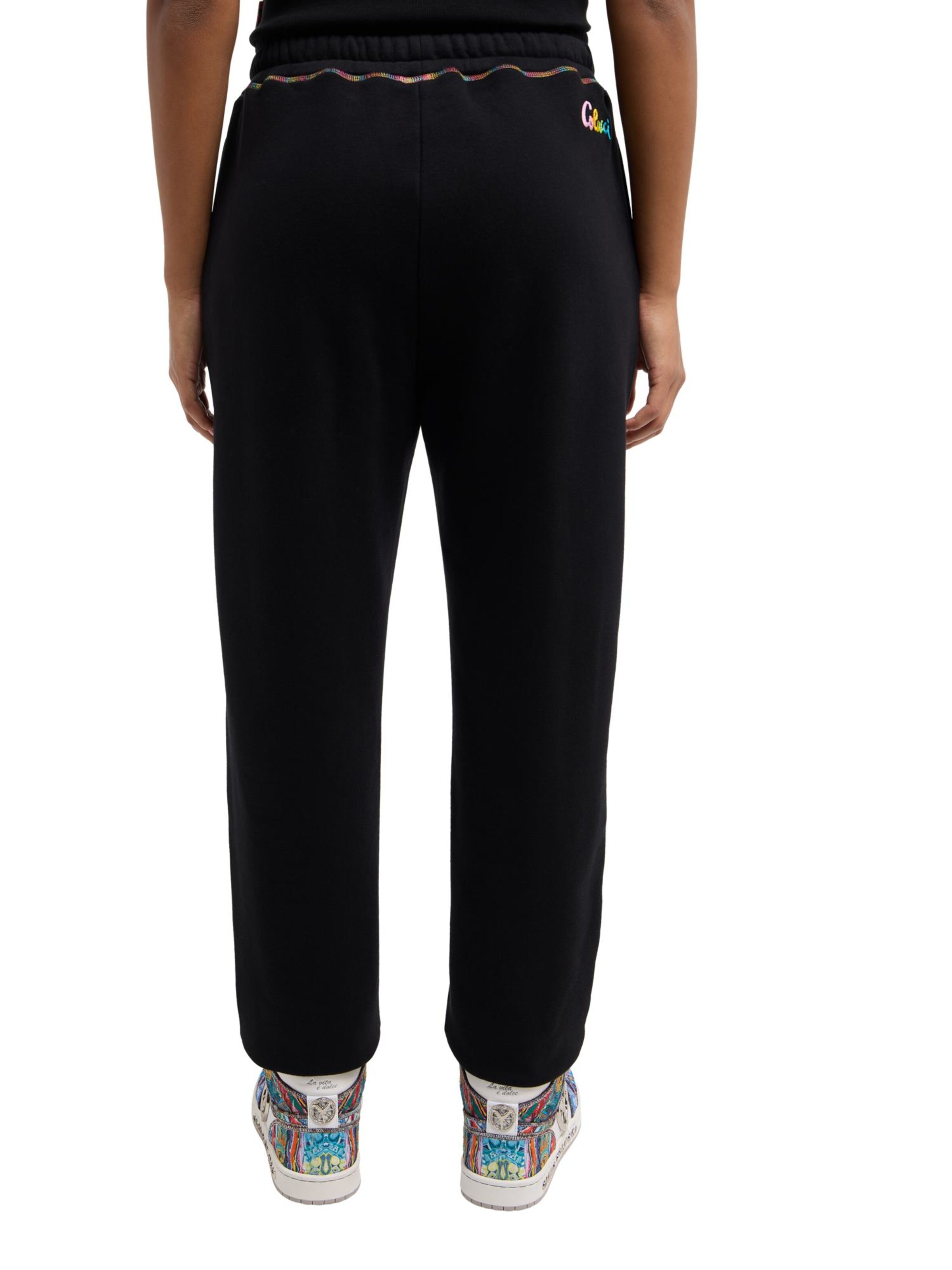 Carlo Colucci Regular Trousers ' Deporta ' in Black