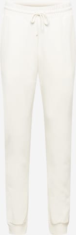 NU-IN Tapered Pants in White: front