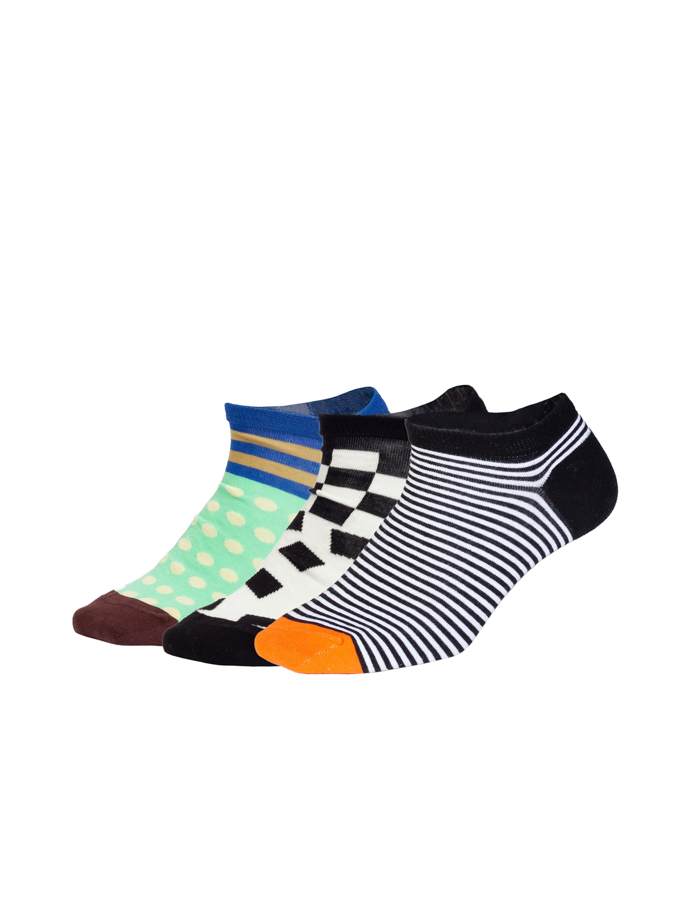 DillySocks Sneakersocken 'Short Pattern Club' in mischfarben, Produktansicht