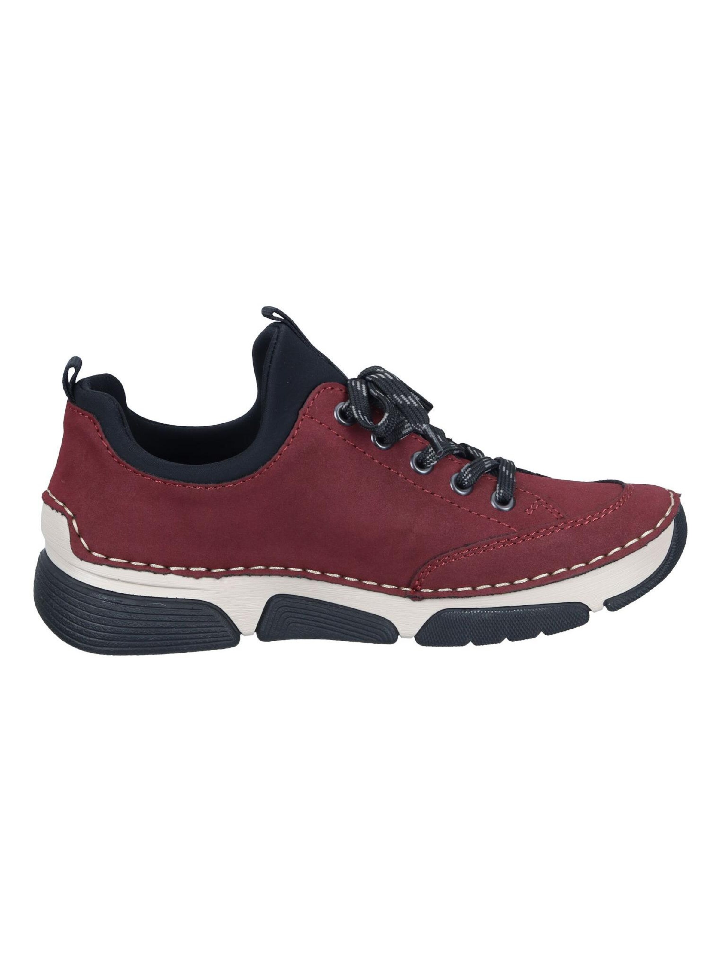 Baskets basses Rieker en rouge