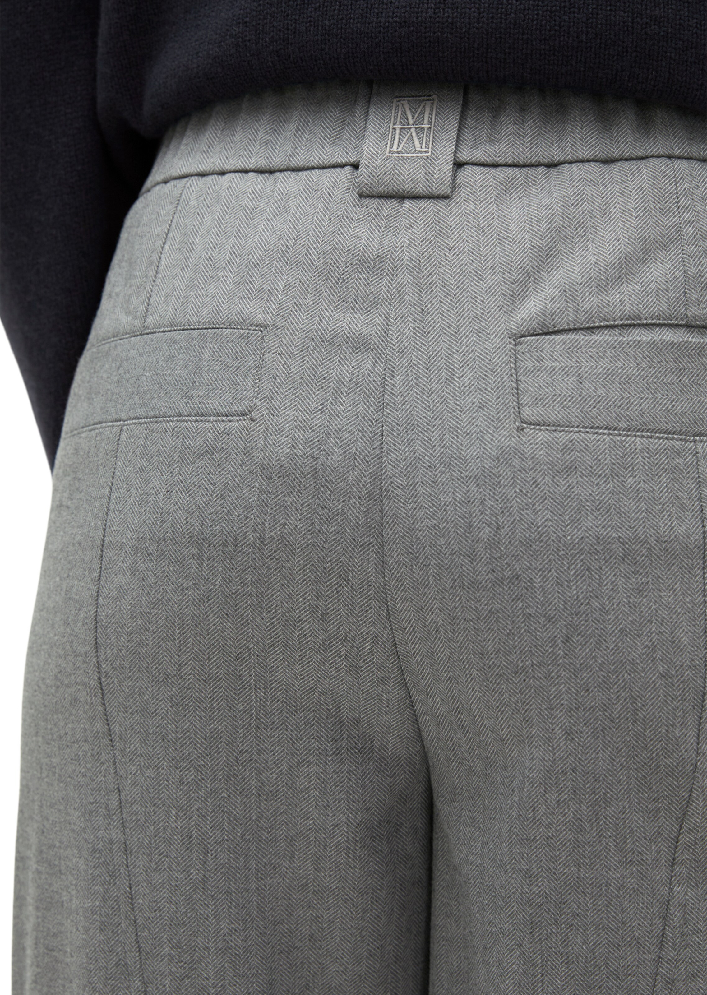 Marc O'Polo Barrel Hose 'Minu' in Grau