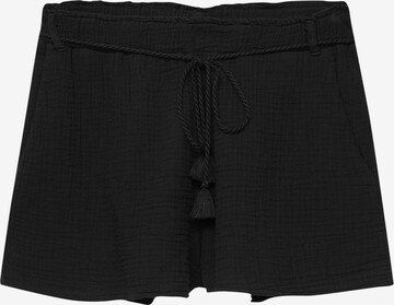 Regular Pantaloni de la Pull&Bear pe negru: față