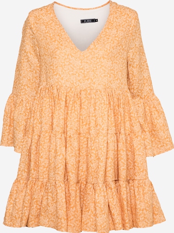 KAN - Vestido 'Freesia' en naranja: frente