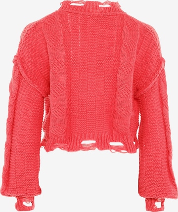 MYMO Knit Cardigan in Orange