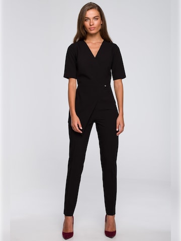 Stylove - Jumpsuit en negro: frente