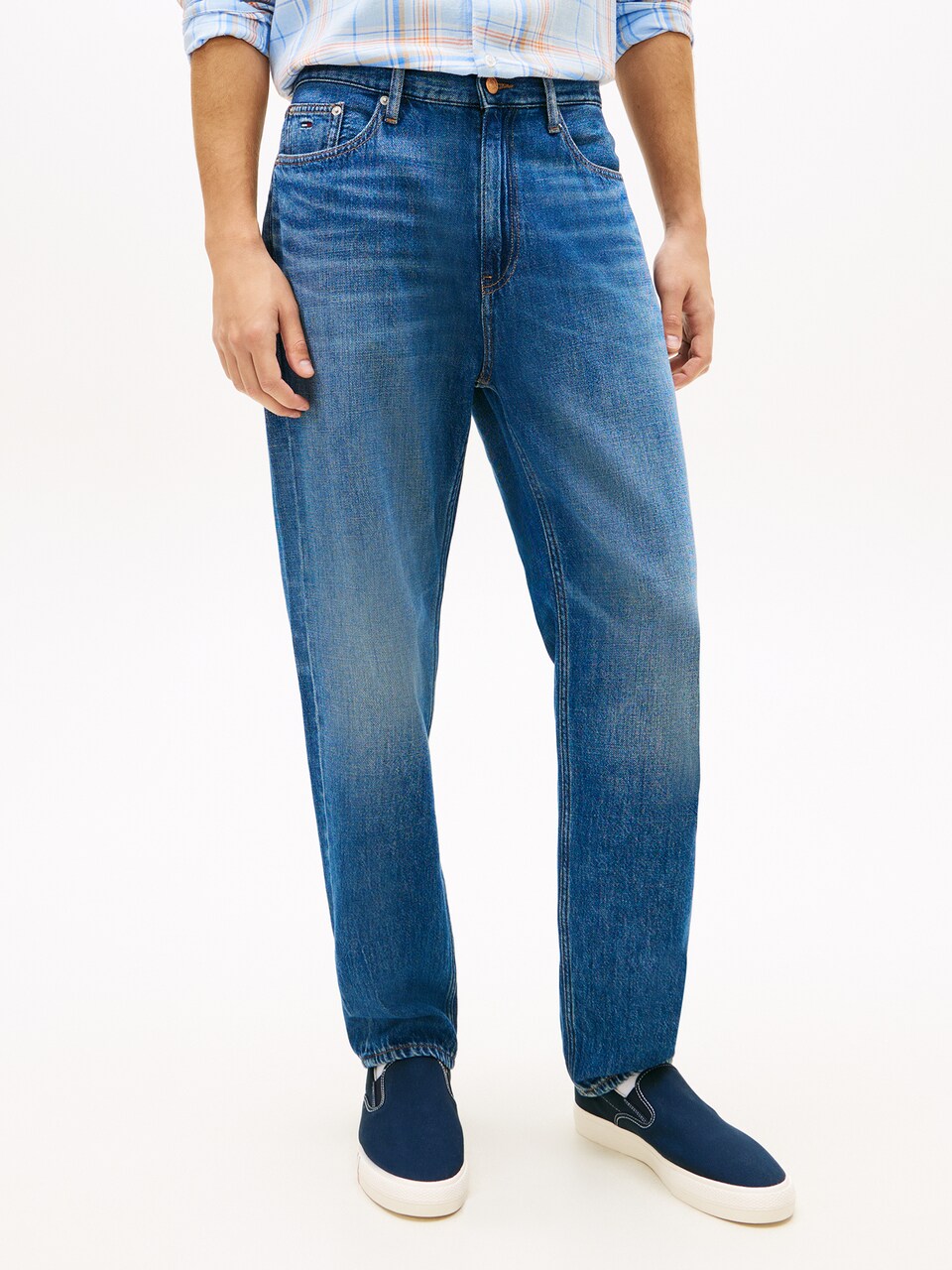 Regular Jeans 'Sonny' de la Tommy Jeans pe albastru: față