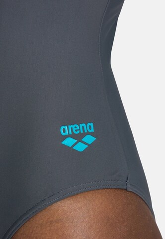 ARENA Bustier Sportbadeanzug 'KIKKO' in Grau