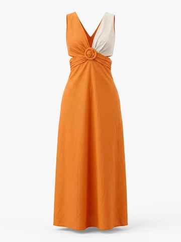Shop Karey Zomerjurk 'Sunset Breeze' in Oranje: voorkant
