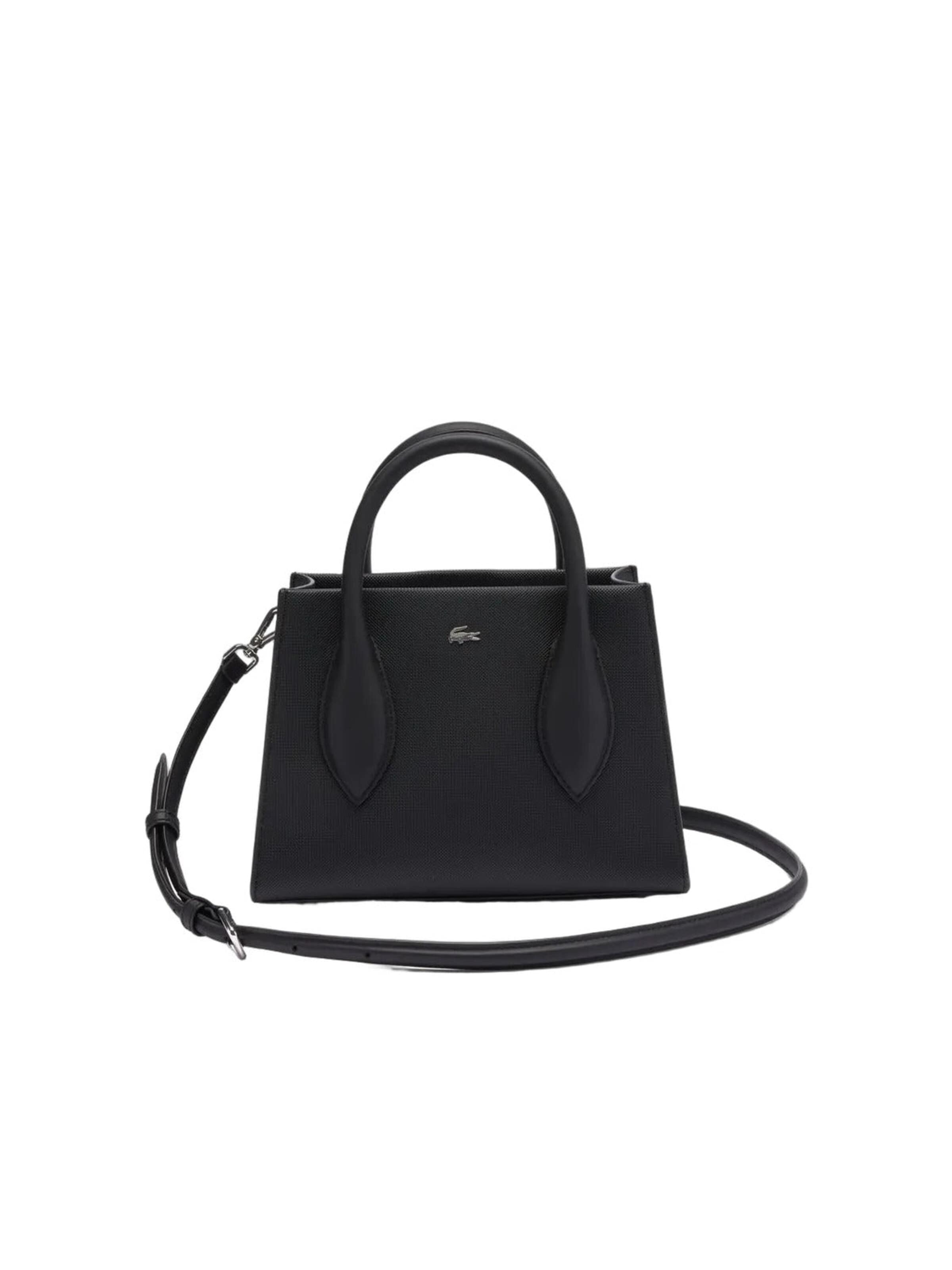 LACOSTE Håndtaske 'Lacoste Sac à main Daily City Noir' i sort: forside