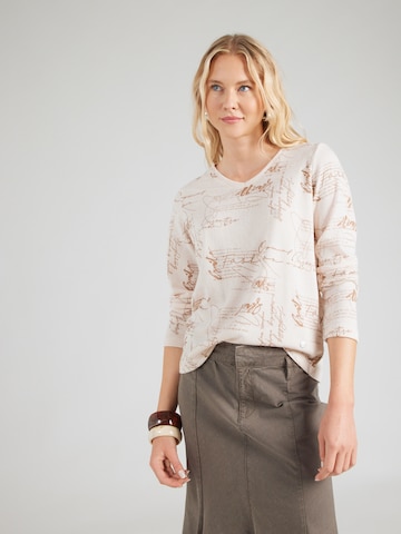 ZABAIONE Shirt 'Ca44ylee' in Beige: Vorderseite
