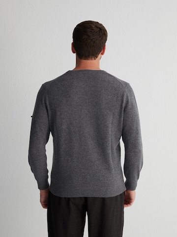 SILK & CASHMERE Gebreid vest in Grijs