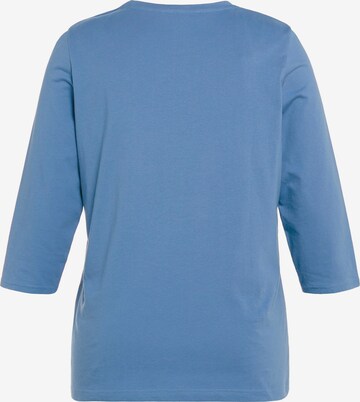 Ulla Popken Shirt  (GOTS) in Blau