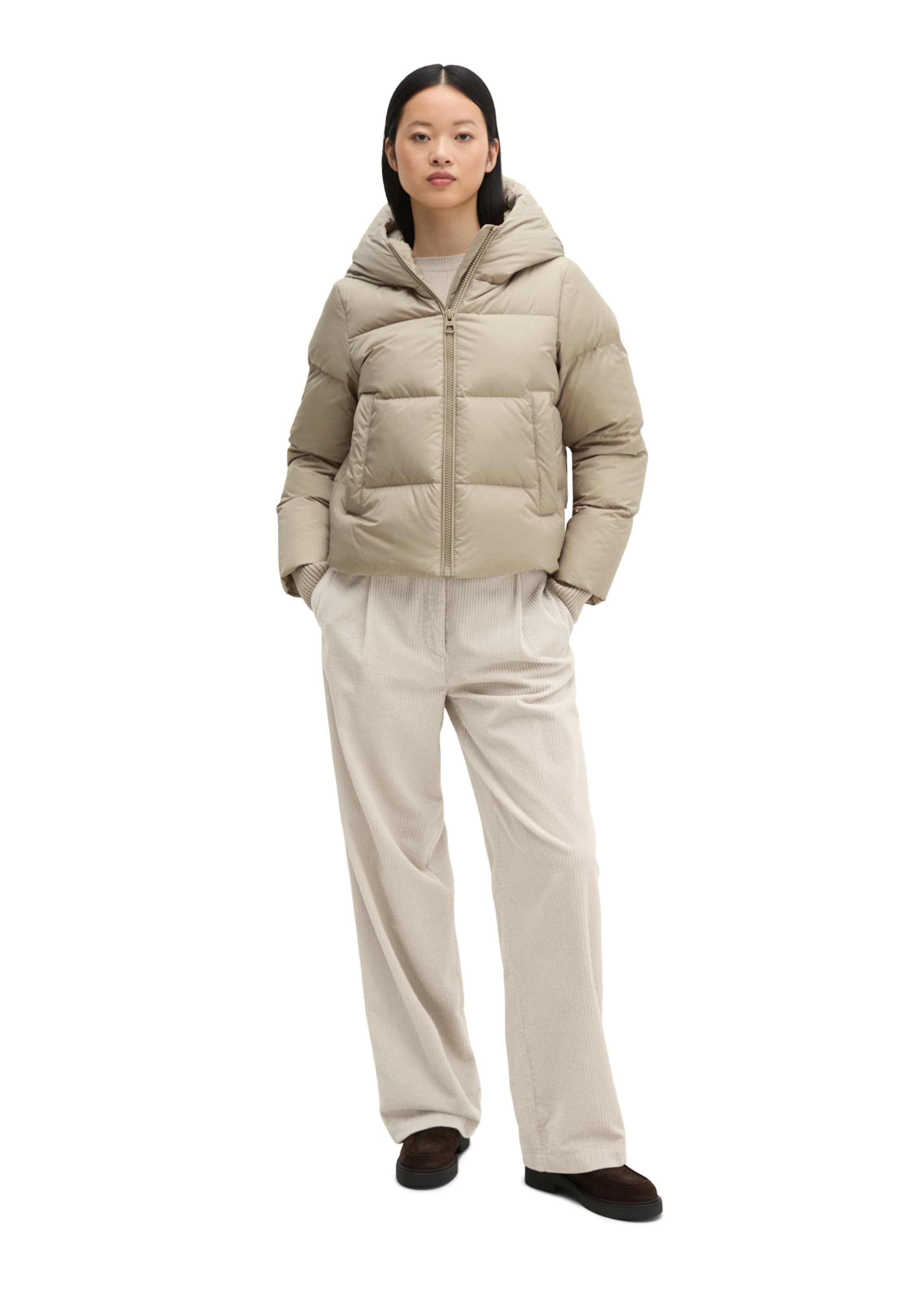 Veste mi-saison Marc O'Polo en beige : devant
