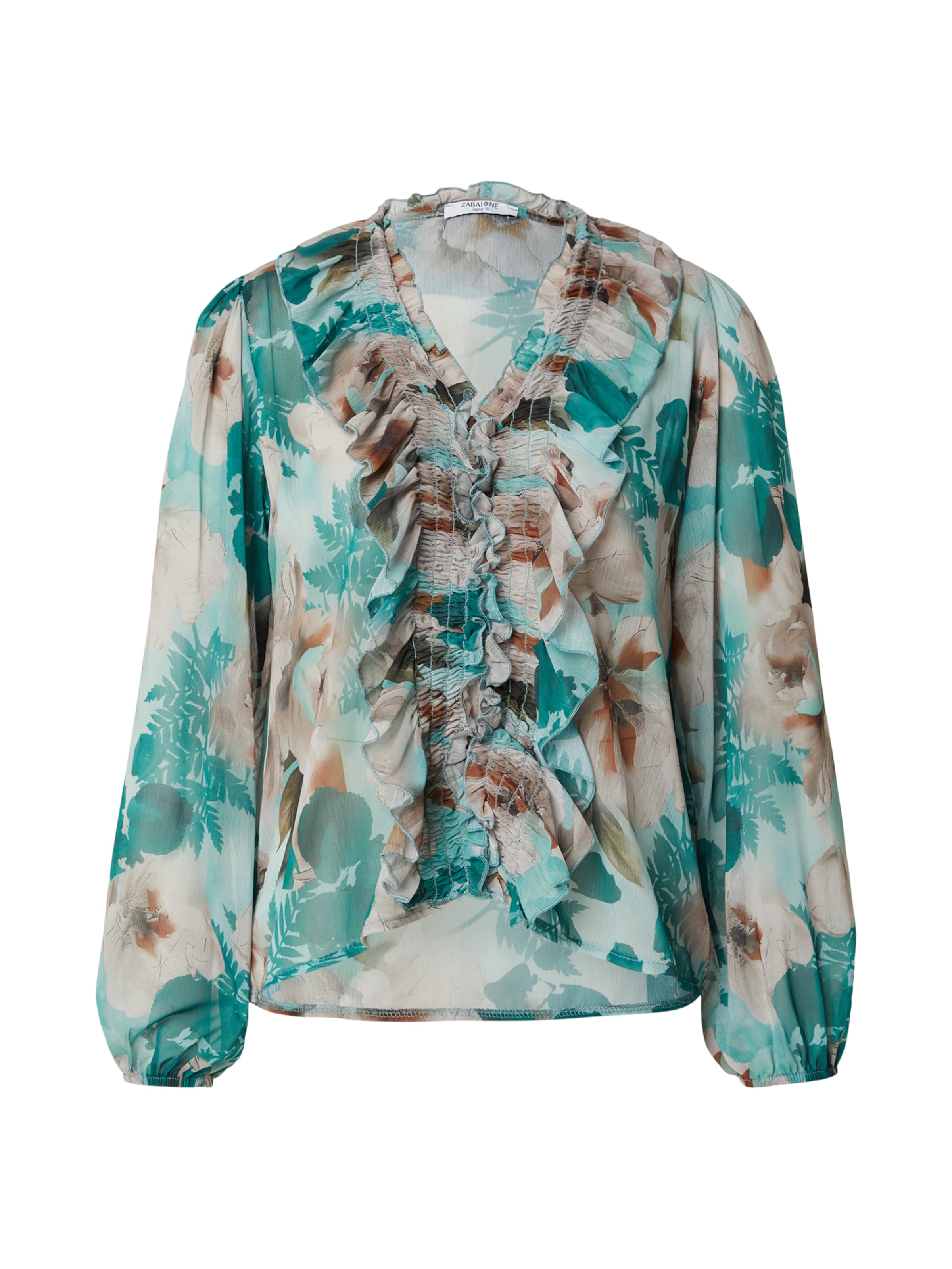 ZABAIONE Blouse 'Na44dia' in Green: front