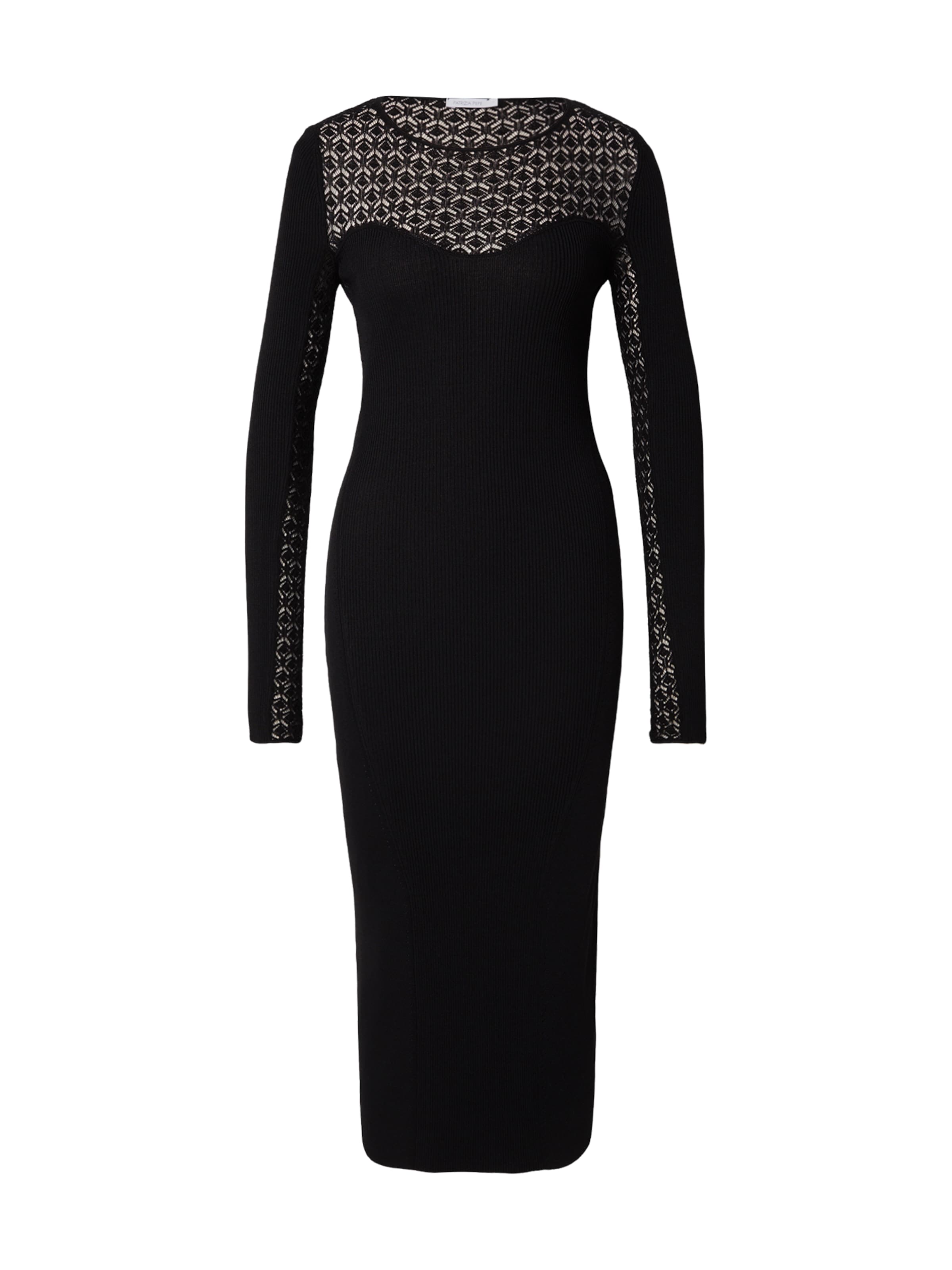 Robes en maille PATRIZIA PEPE en noir : devant