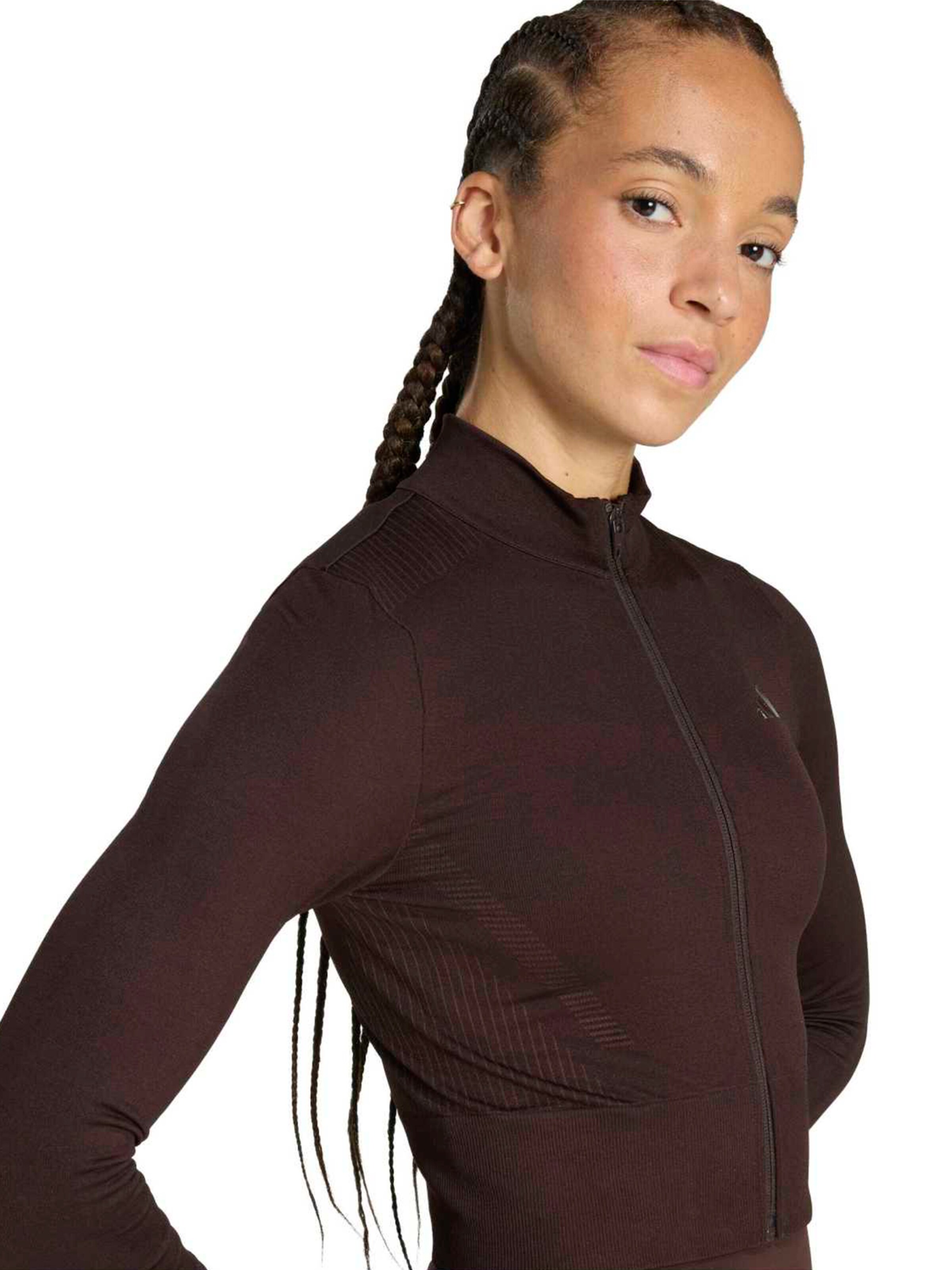 ADIDAS PERFORMANCE Gebreid sportvest 'Essentials' in Bruin