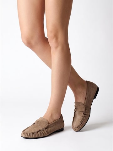 Flarelle Mokassin 'Castagnina' i beige