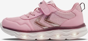 Hummel Sneakers in Roze: voorkant