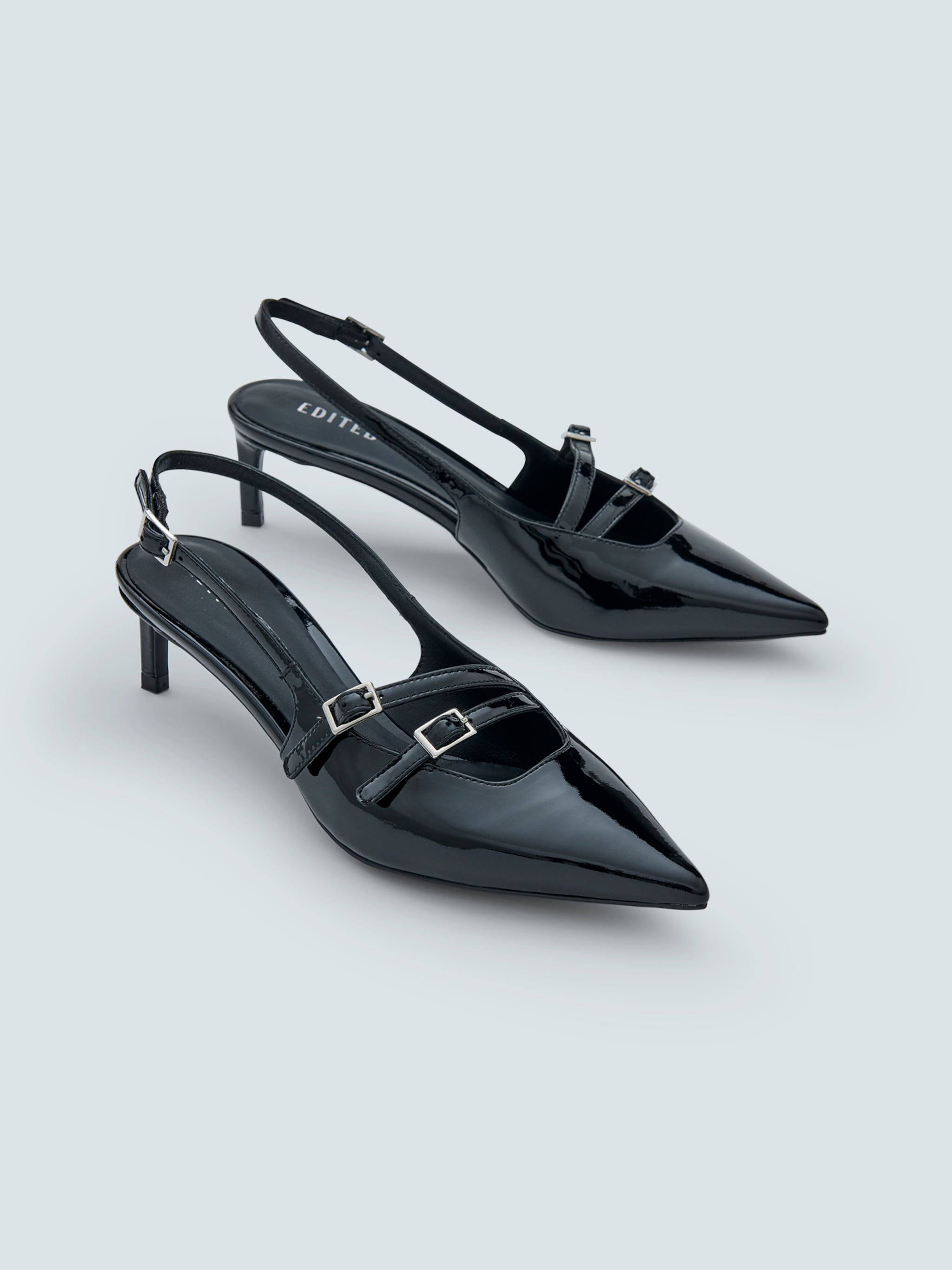 EDITED Prodotti Décolleté sling 'Gilliane' nero
