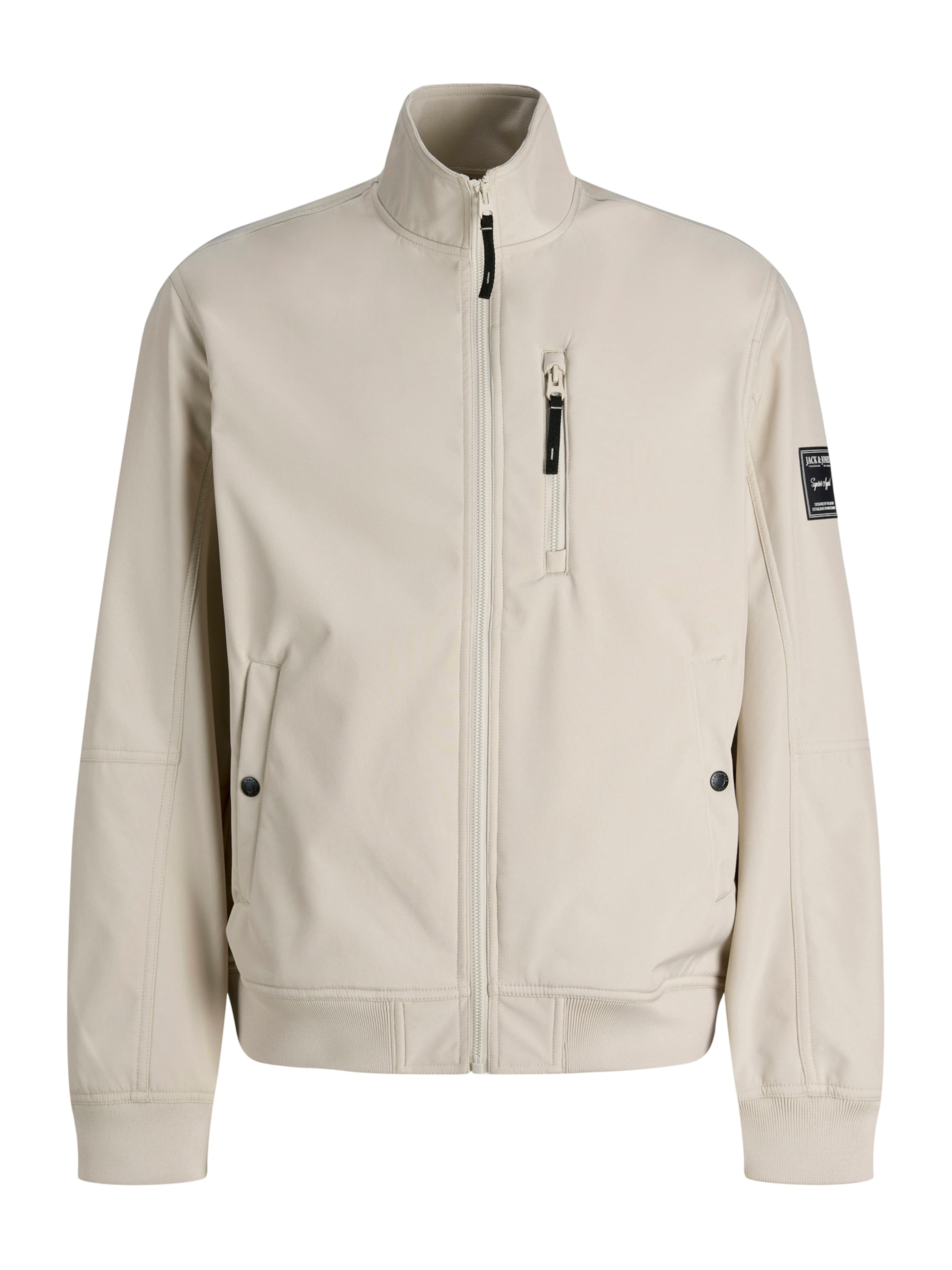 JACK & JONES Přechodná bunda 'JJEPARKER' – béžová: přední strana