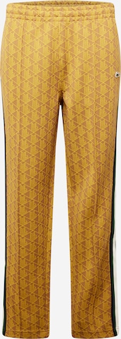 Regular Pantalon LACOSTE en jaune : devant
