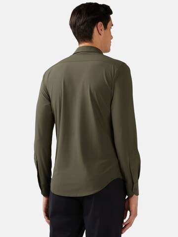 žalia Boggi Milano Priglundantis modelis Marškiniai