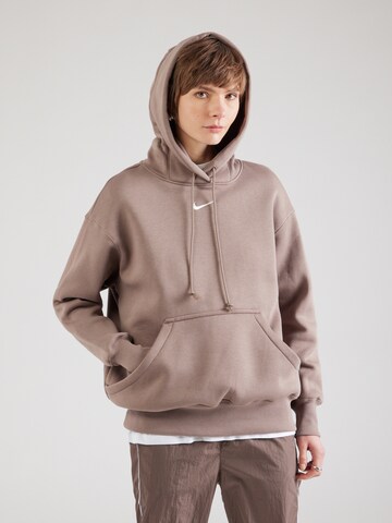 Felpa 'PHOENIX FLEECE' di Nike Sportswear in marrone: frontale