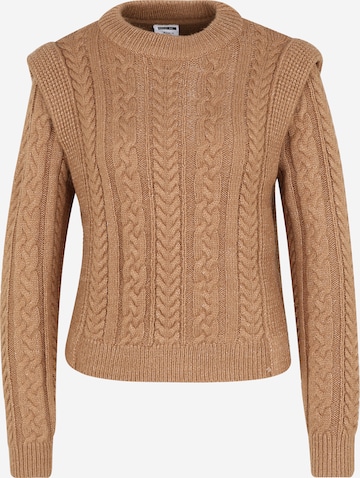 Noisy May Petite Pullover 'EMBER' in Braun: predná strana