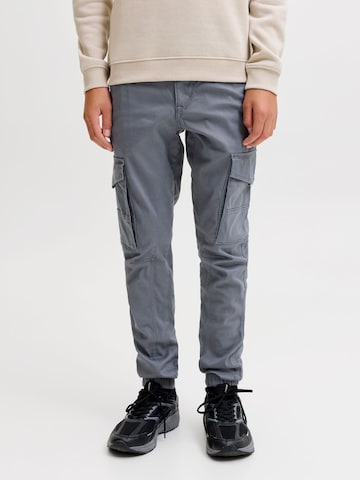 Jack & Jones Junior - Tapered Pantalón en gris: frente