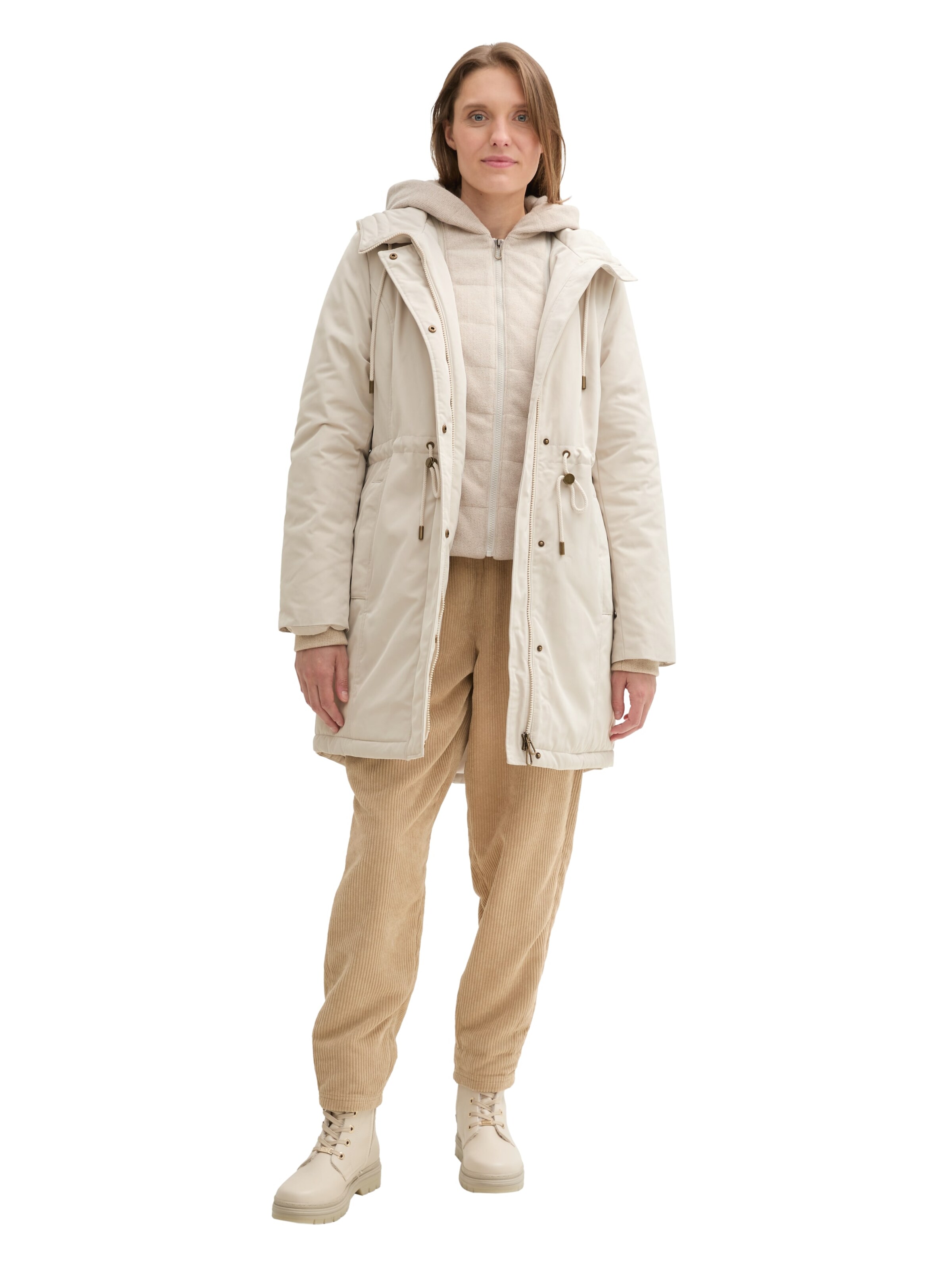 TOM TAILOR Wintermantel in Weiß