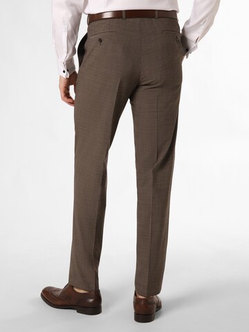 CARL GROSS Regular Pleated Pants in Brown