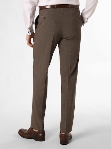 CARL GROSS Regular Pleated Pants in Brown